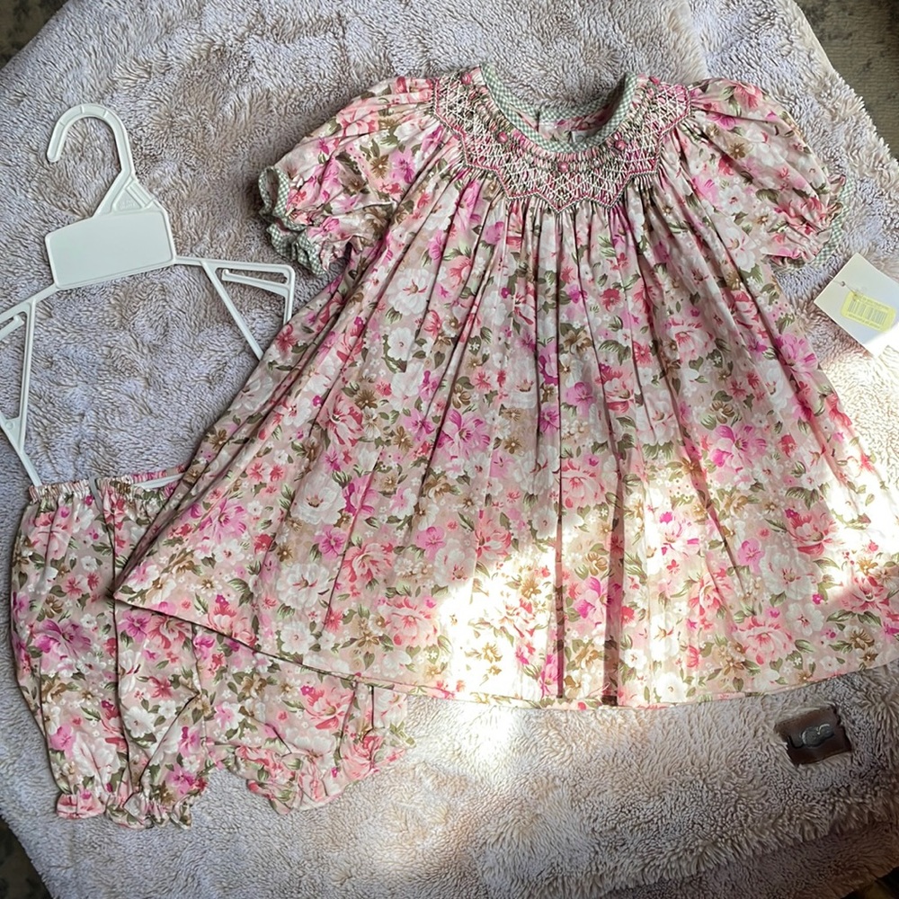 Petit Ami Foral Dress, 6 months